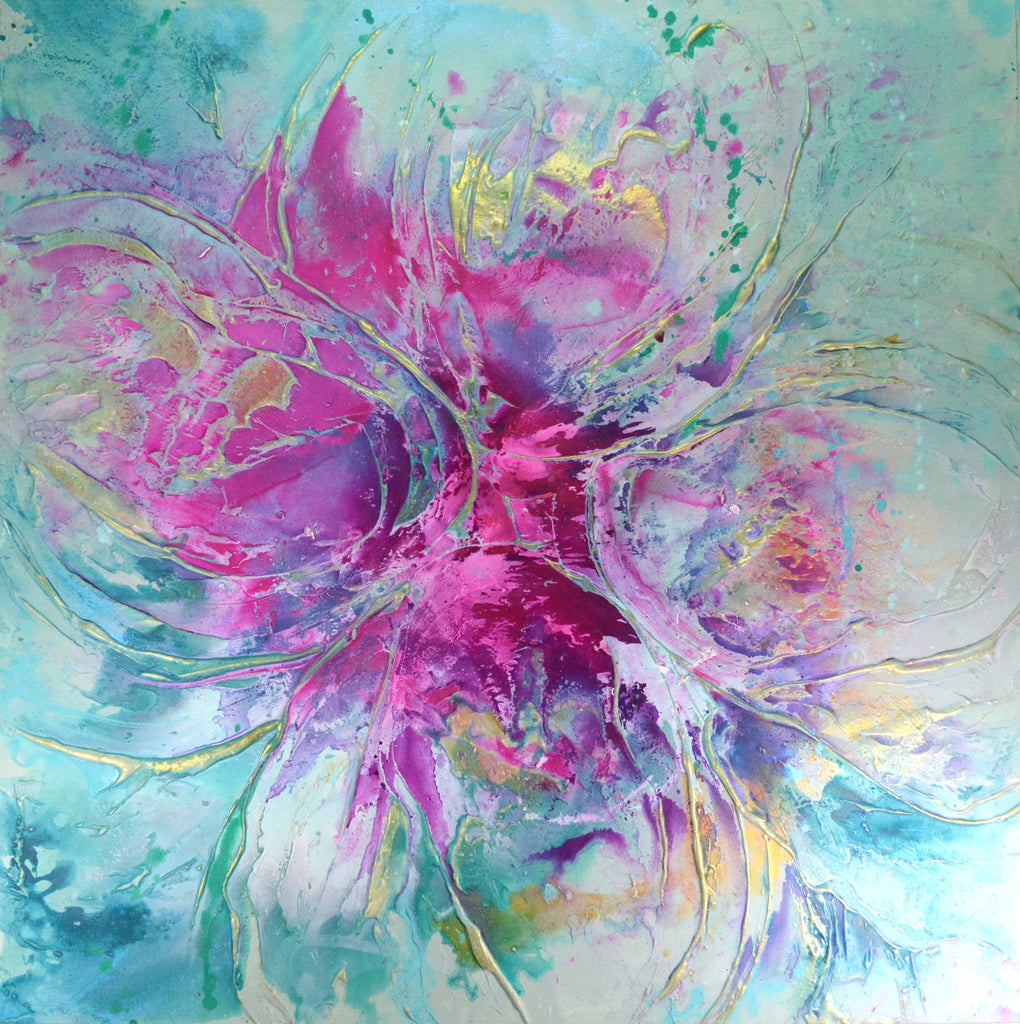 Abstract Flower Art - Original Paintings