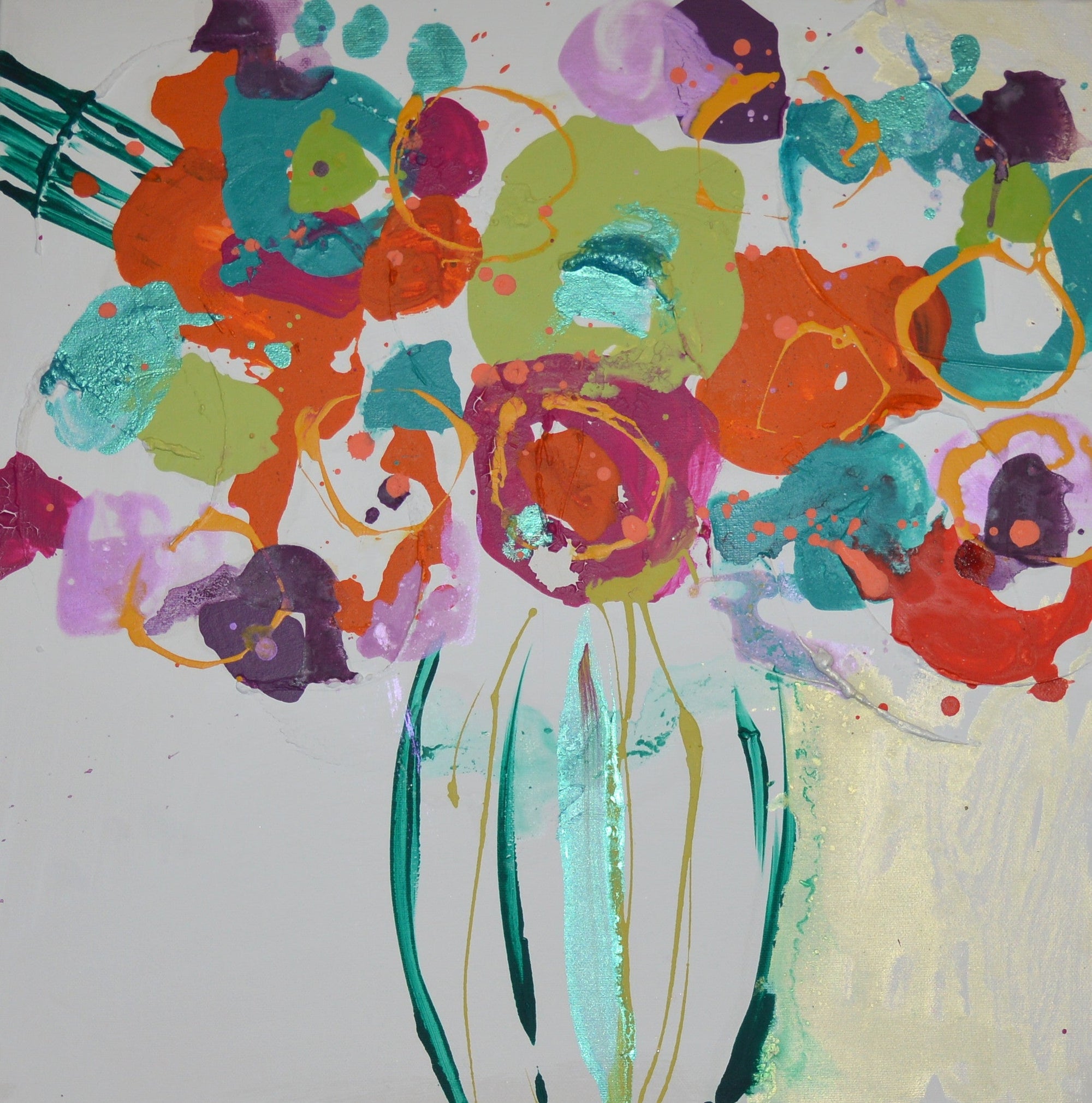 NEW: Birthday Bouquet - Original Abstract Wall Art