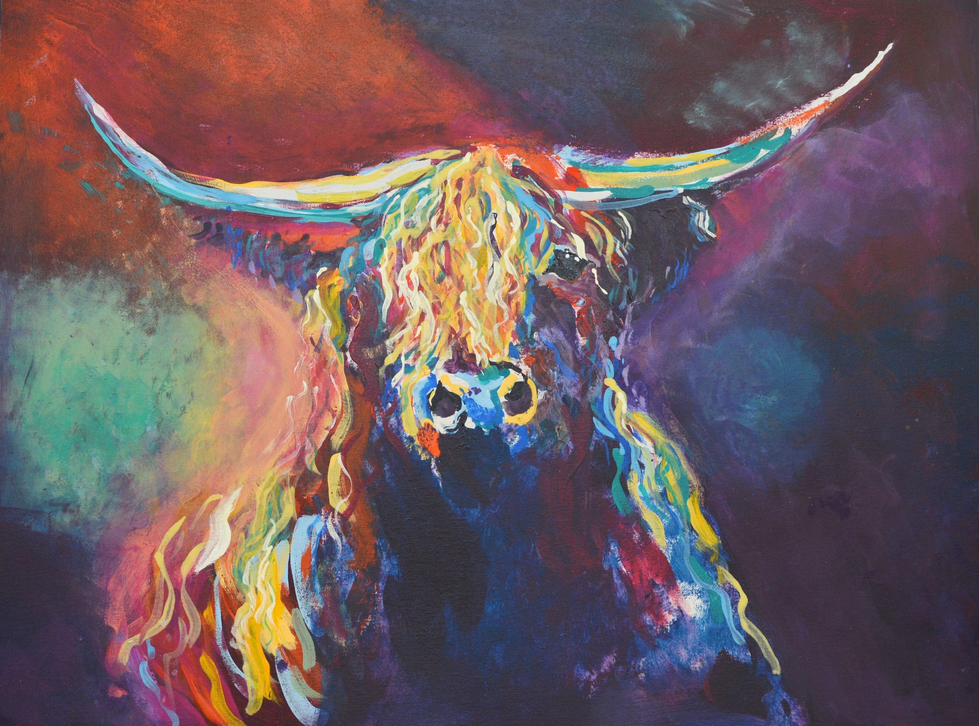 NEW: Highland Cow - Original Abstract Wall Art