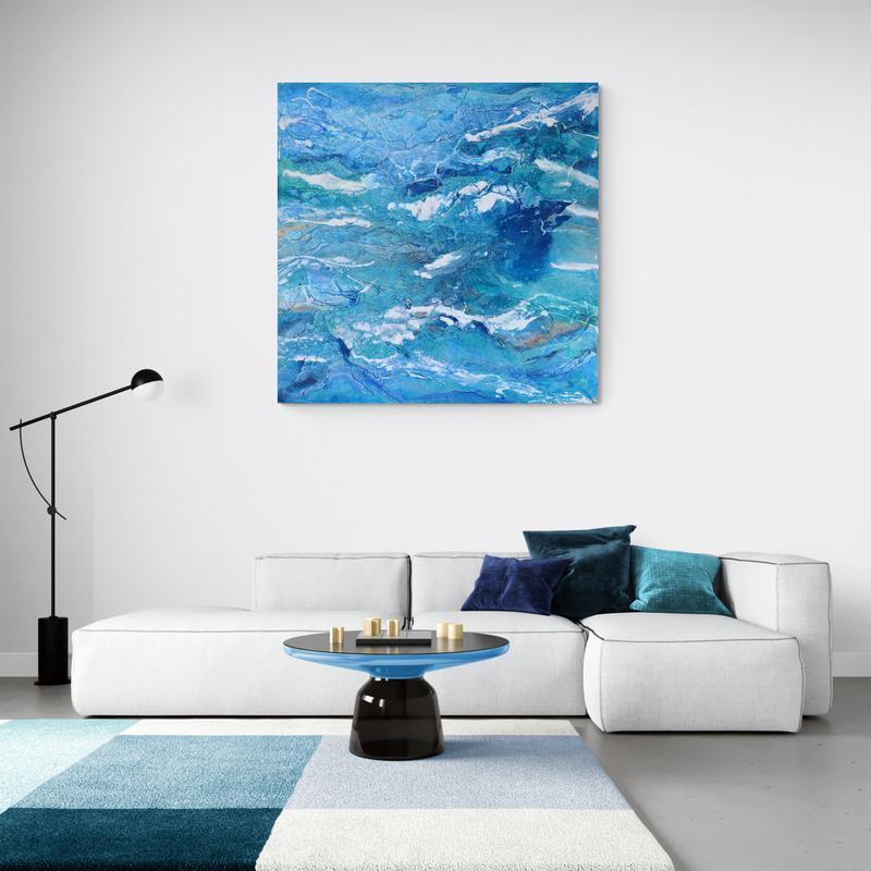 Adrift at Sea - Original Large Abstract Wall Art