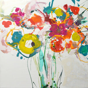 Birthday Blooms #1 - Original Abstract Art