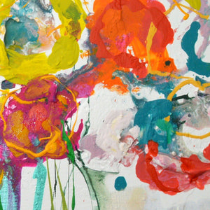 Birthday Blooms #2 - Original Abstract Art