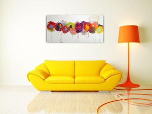 Bold Bright Blooms - Original Abstract Wall Art