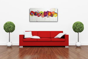 Bold Bright Blooms - Original Abstract Wall Art