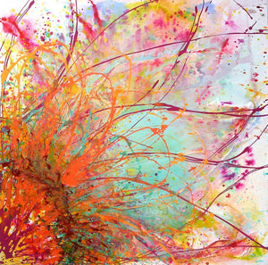 Brilliant Bloom - Original Abstract Wall Art