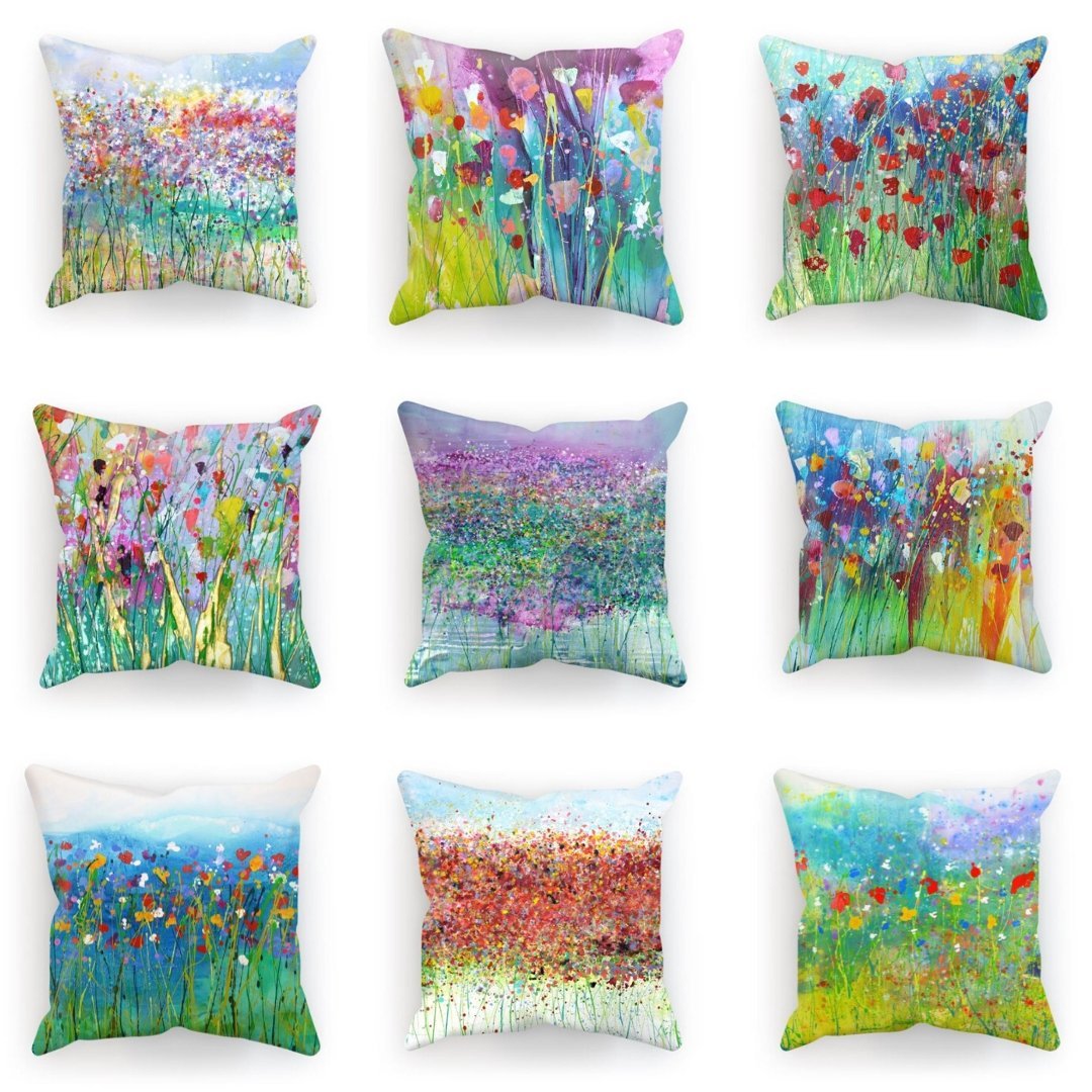 Cushions - Flower Meadow themes - 22 designs