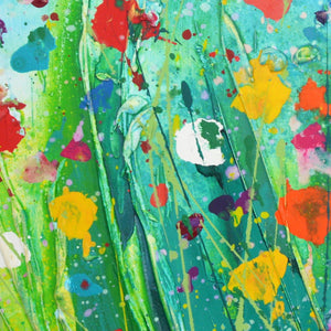 Flower Paradise - Large Original Abstract Art