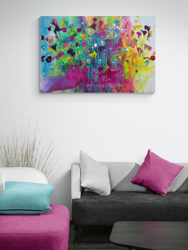 abstract flower painting