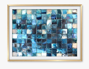 Indigo Mosaic - Limited Edition Art Prints