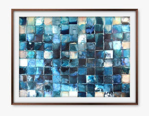 Indigo Mosaic - Limited Edition Art Prints