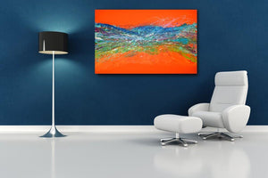 Mandarin Skies - Original Abstract Wall Art