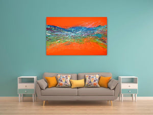 Mandarin Skies - Original Abstract Wall Art