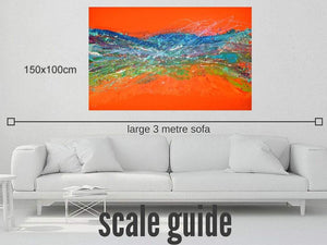 Mandarin Skies - Original Abstract Wall Art