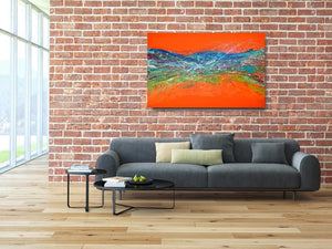 Mandarin Skies - Original Abstract Wall Art