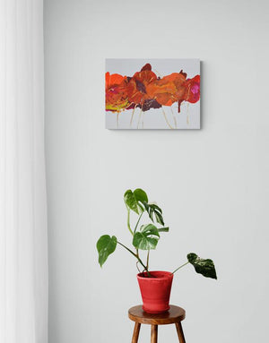 NEW: Neon Poppies- Original Abstract Wall Art