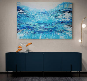 NEW: Ocean Obession - Extra Large Original Abstract Wall Art