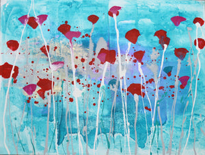 NEW: Poppy Parade - Original Abstract Wall Art