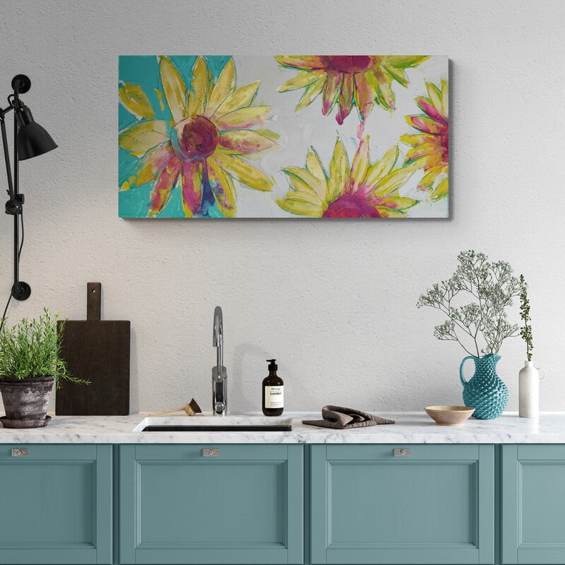 NEW: Sunny Blooms - Original Abstract Wall Art