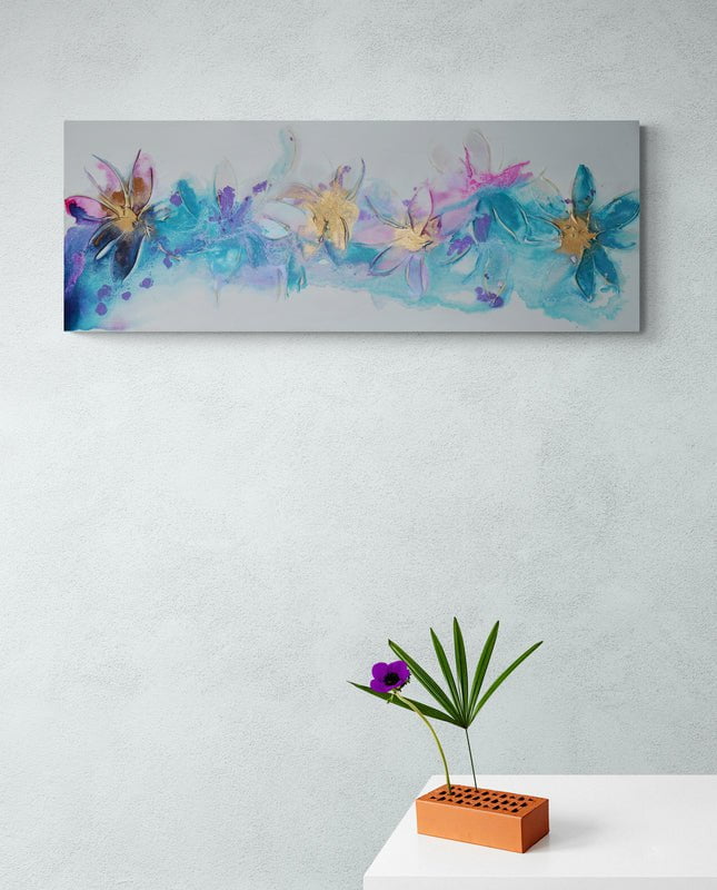 NEW: Violet Spray - Original Abstract Wall Art