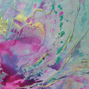 Pink Peony - Large Original Abstract Wall Art