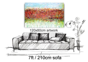 Poppy Field - Original Abstract Wall Art