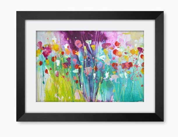 SALE: Beautiful Garden - Black framed & Signed Print