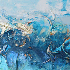 Salty Blue - Original Abstract Wall Art