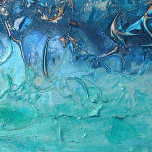 Salty Blue - Original Abstract Wall Art