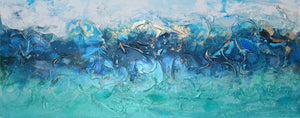 Salty Blue - Original Abstract Wall Art