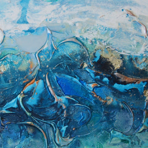 Salty Blue - Original Abstract Wall Art