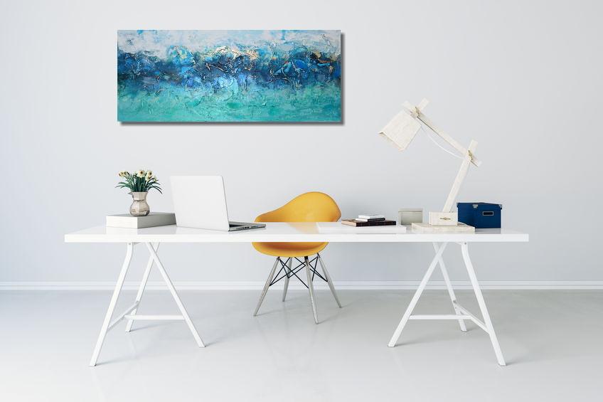 Salty Blue - Original Abstract Wall Art