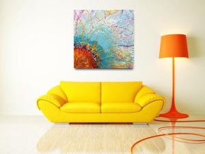 Sassy Sunflower - Original Abstract Wall Art