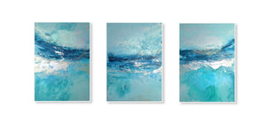 Sea Sparkle - Limited Edition Triptych Canvas Set