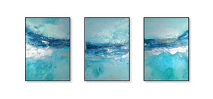 Sea Sparkle - Limited Edition Triptych Canvas Set