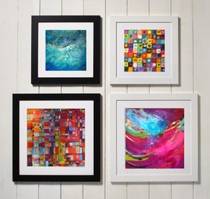 Small Framed Prints - Choice of Abstract designs - Ready to hang