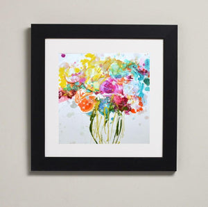 Small Framed Prints - Choice of Flower designs - Ready to hang