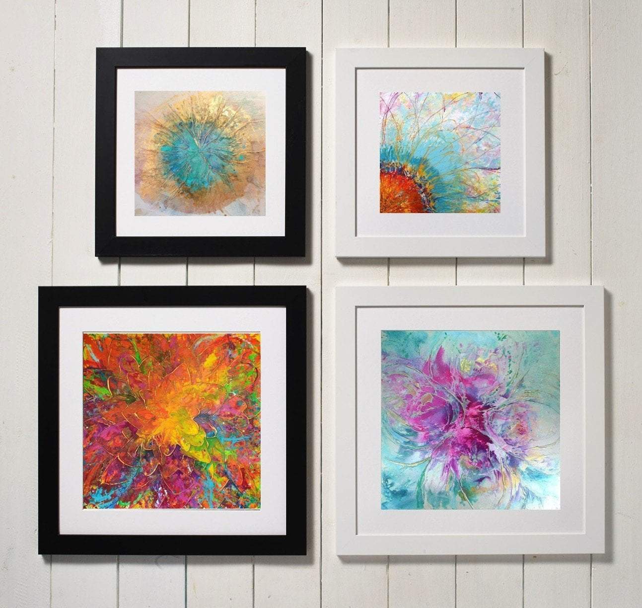 Small Framed Prints - Choice of Flower designs - Ready to hang 