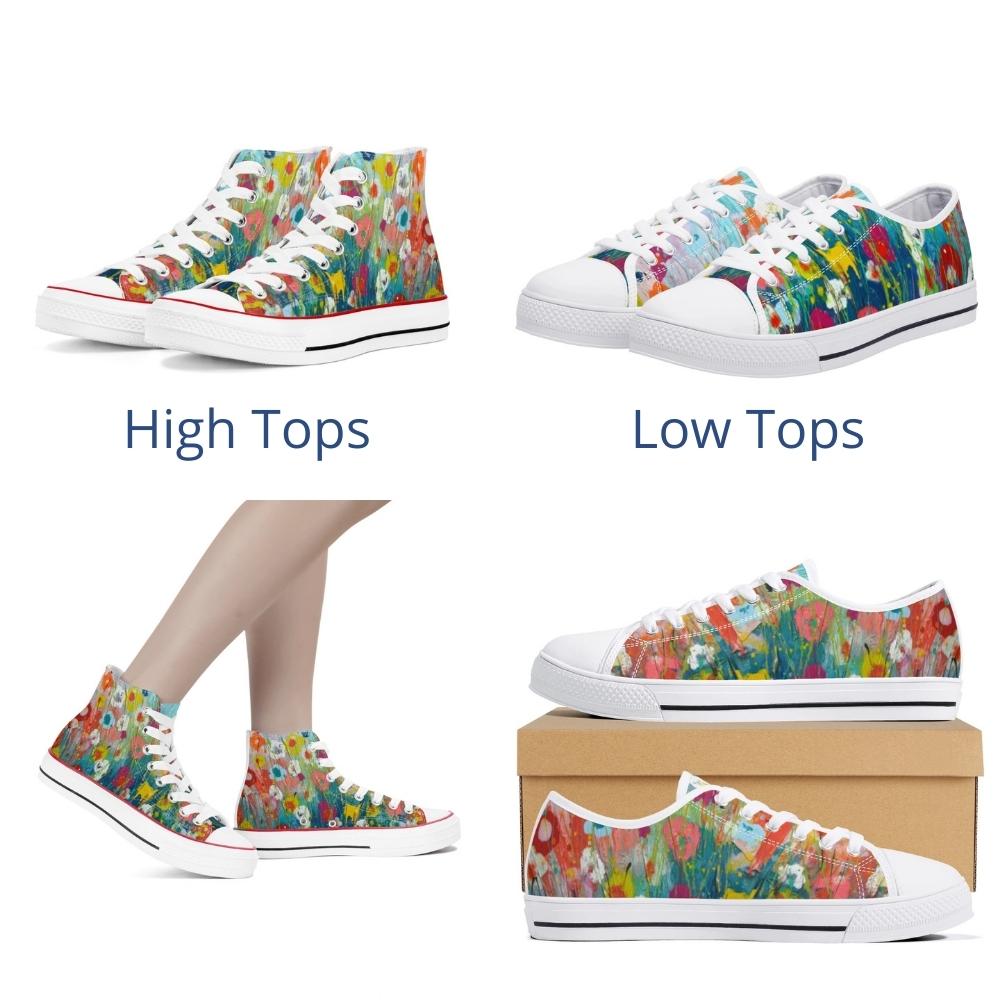 Sneakers - High or Low top - Choice of 12 styles