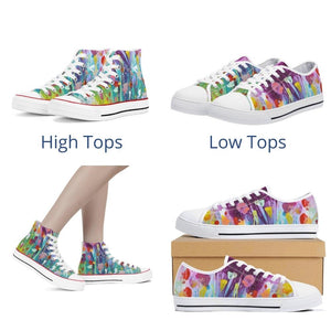 Sneakers - High or Low top - Choice of 12 styles