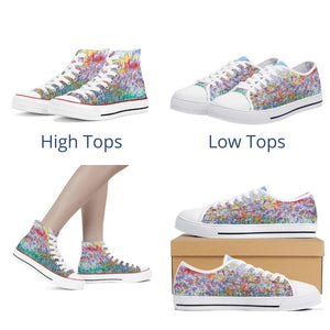 Sneakers - High or Low top - Choice of 12 styles