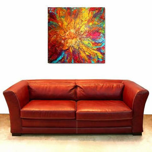 Summer Peony - Original Abstract Wall Art