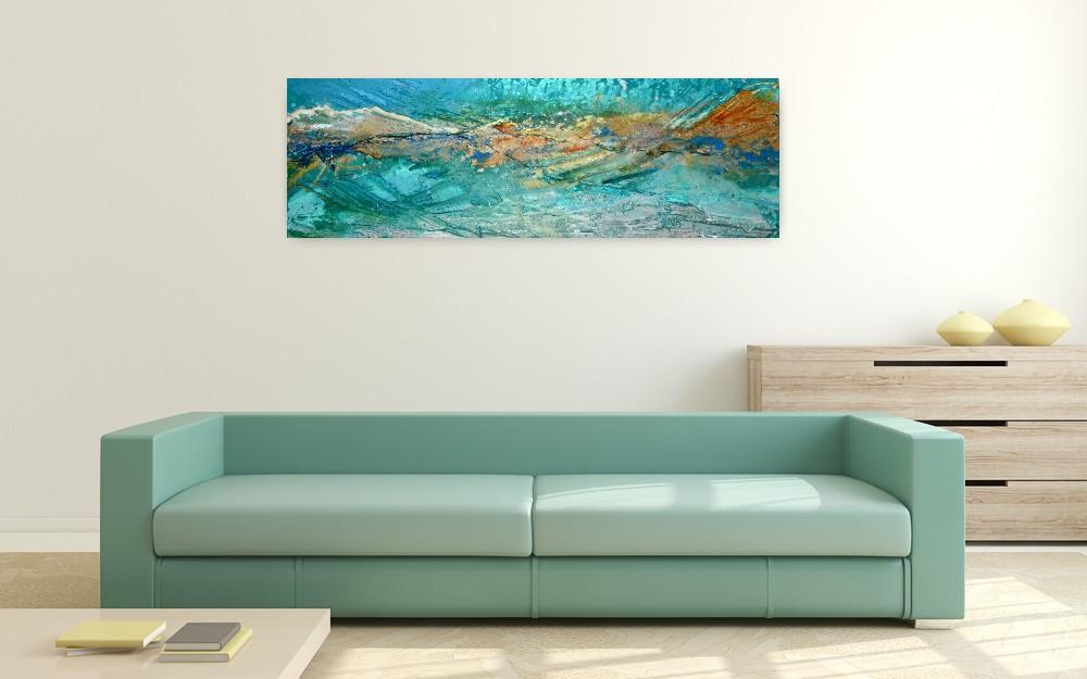 Tealscape - Original Abstract Wall Art