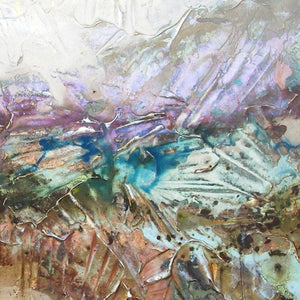 Wild Heather Landscape - Original Abstract Wall Art