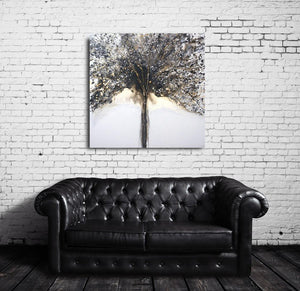 Winter Tree - Original Abstract Wall Art